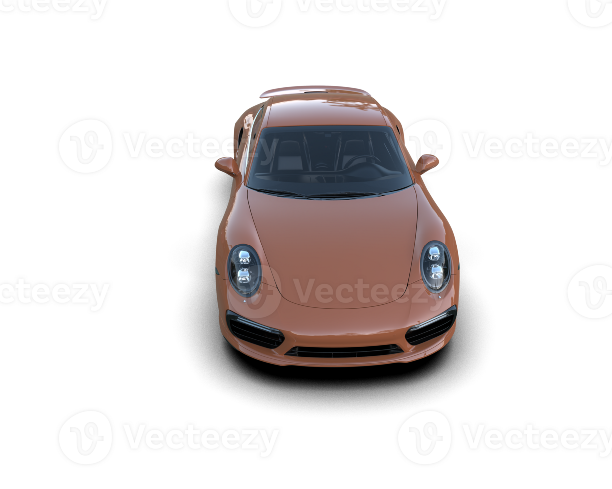 Realistic sport car isolated on background. 3d rendering - illustration png