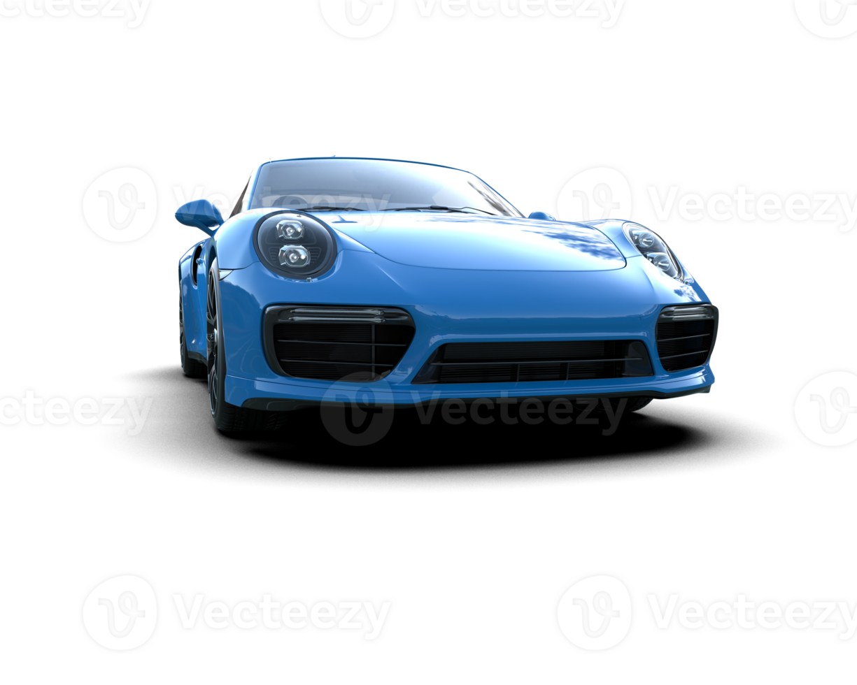 Realistic sport car isolated on background. 3d rendering - illustration png