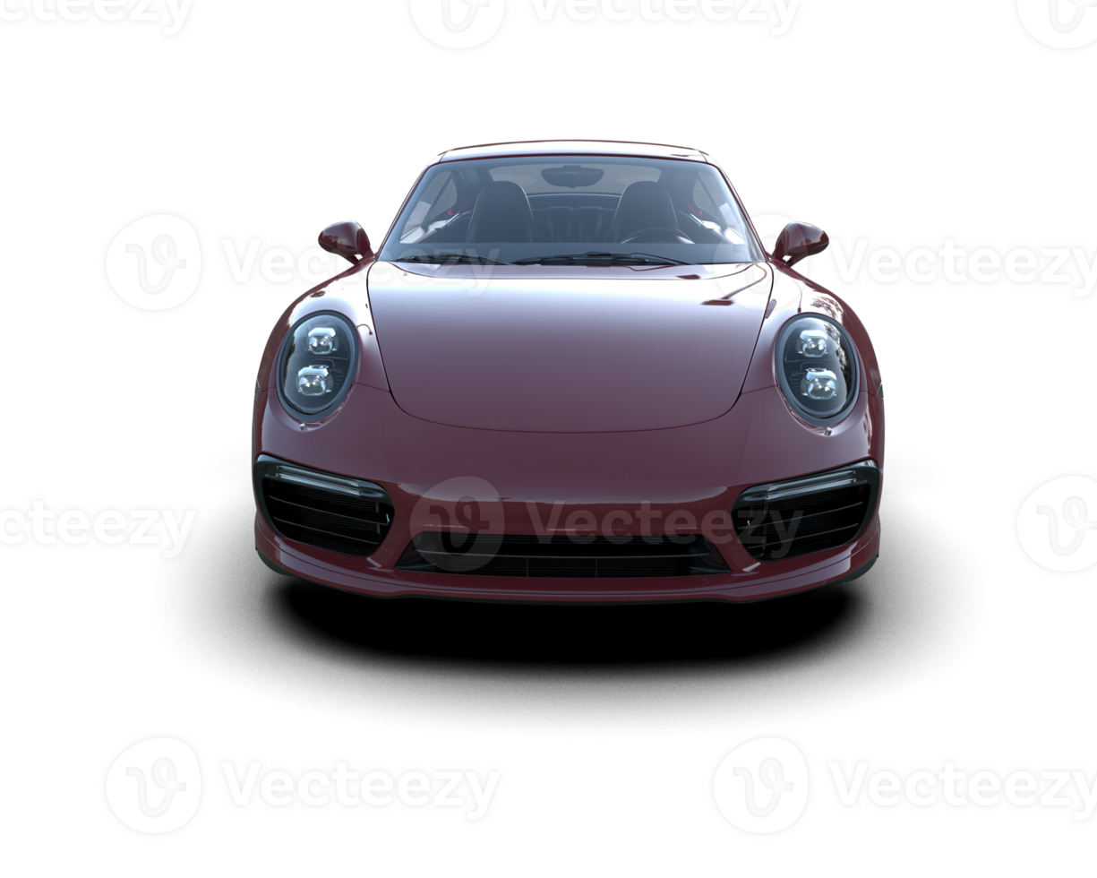 Realistic sport car isolated on background. 3d rendering - illustration png