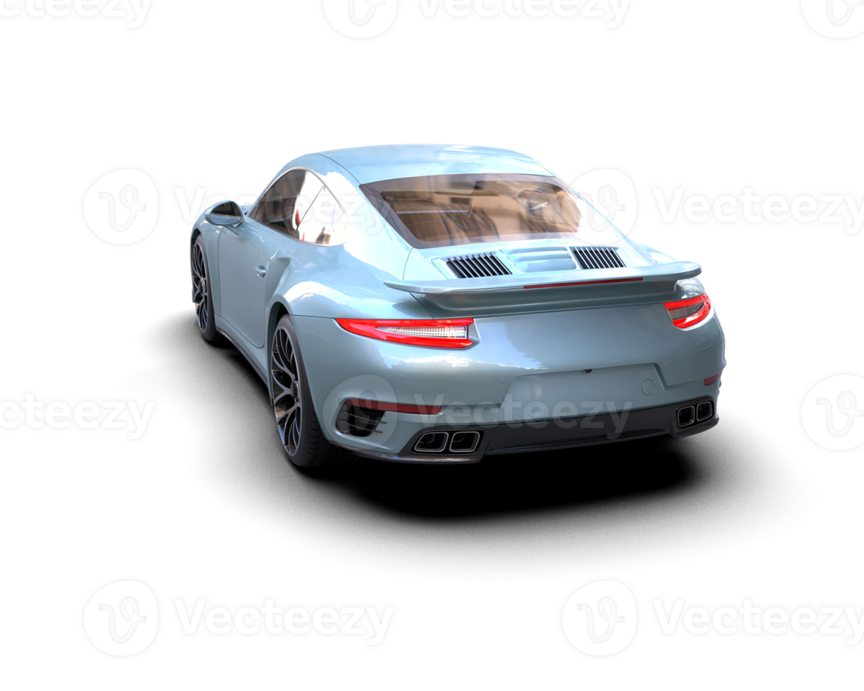 Realistic sport car isolated on background. 3d rendering - illustration png