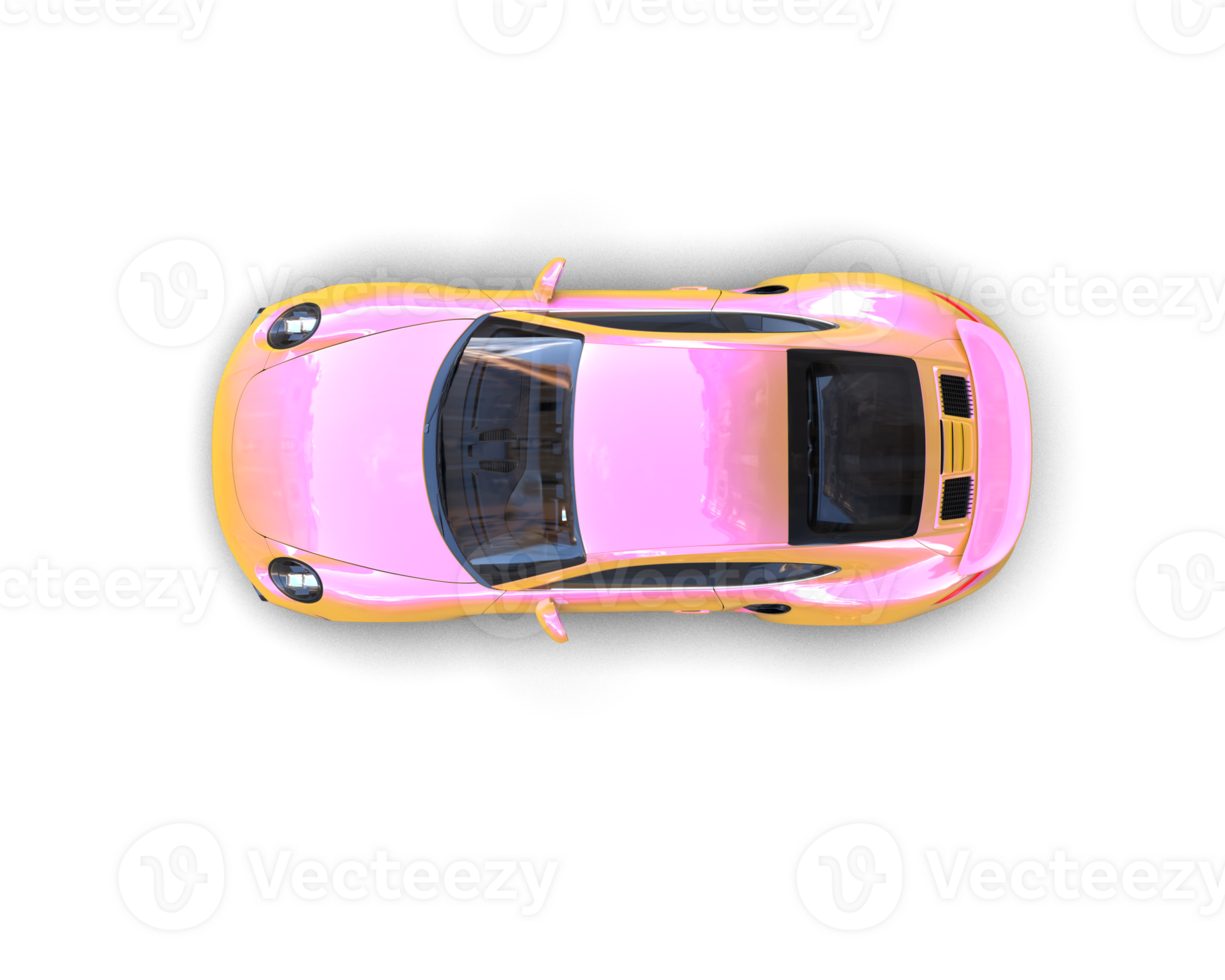 Realistic sport car isolated on background. 3d rendering - illustration png