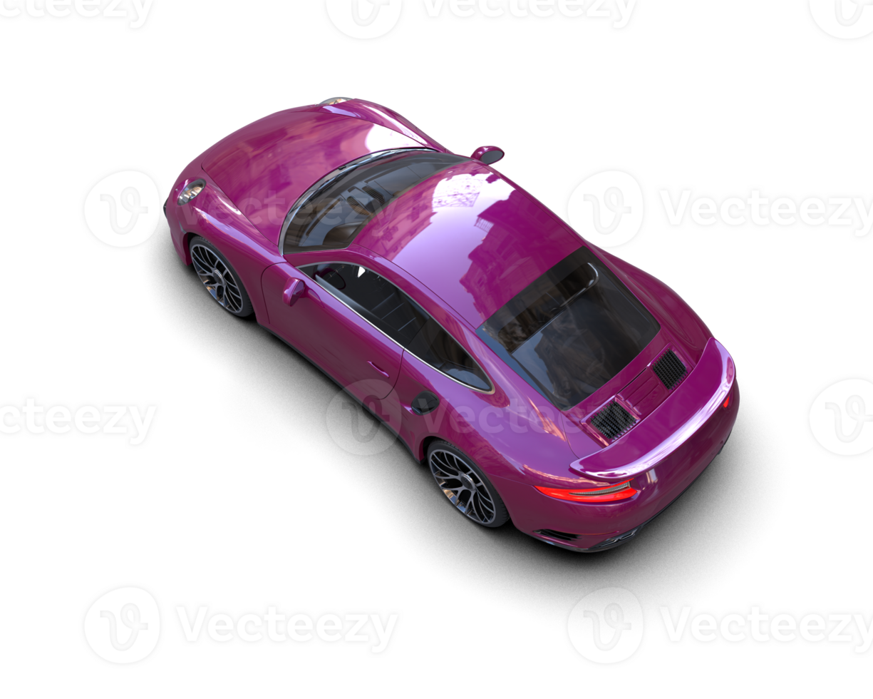 Realistic sport car isolated on background. 3d rendering - illustration png