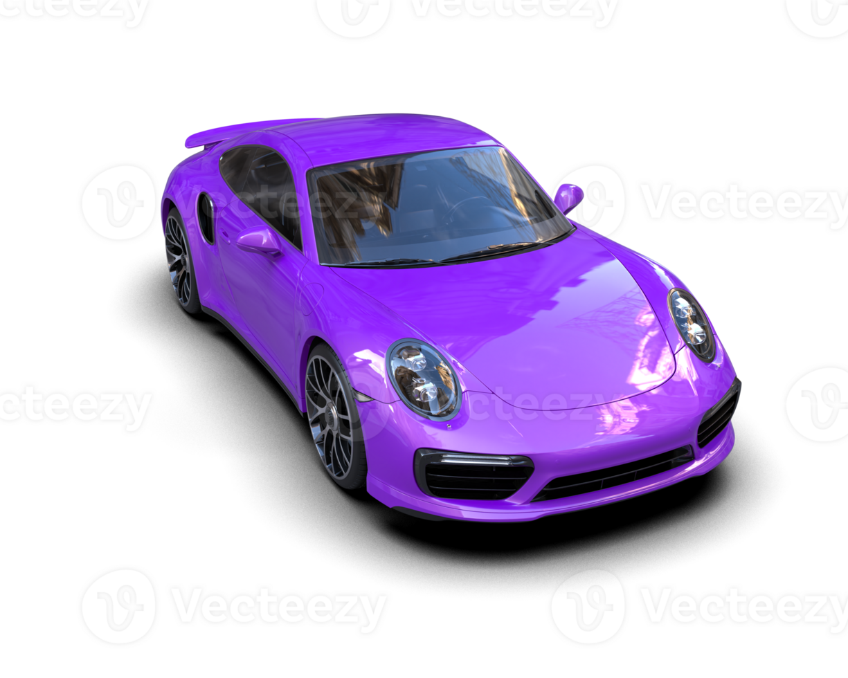 Realistic sport car isolated on background. 3d rendering - illustration png