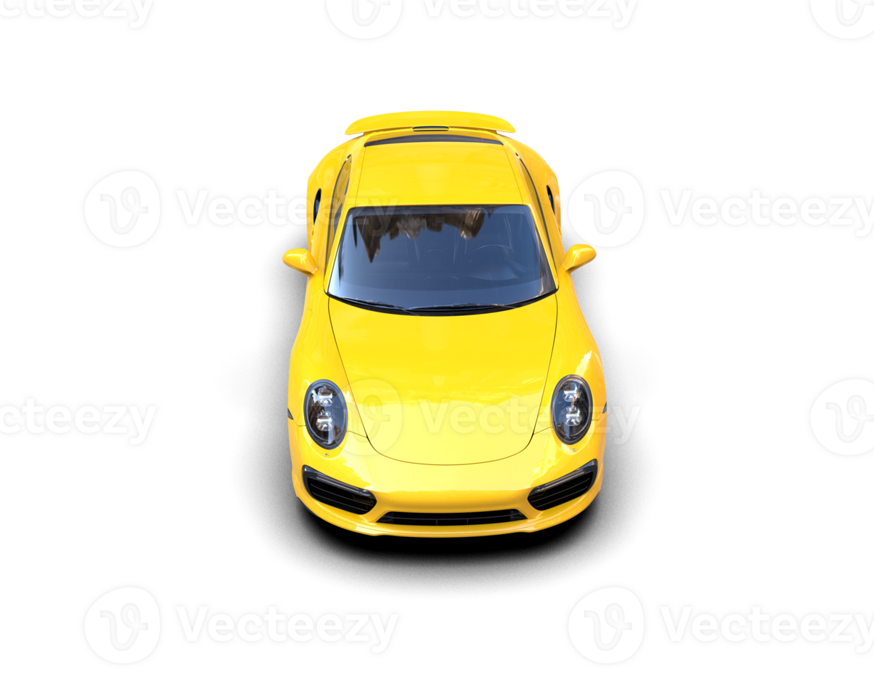 Realistic sport car isolated on background. 3d rendering - illustration png