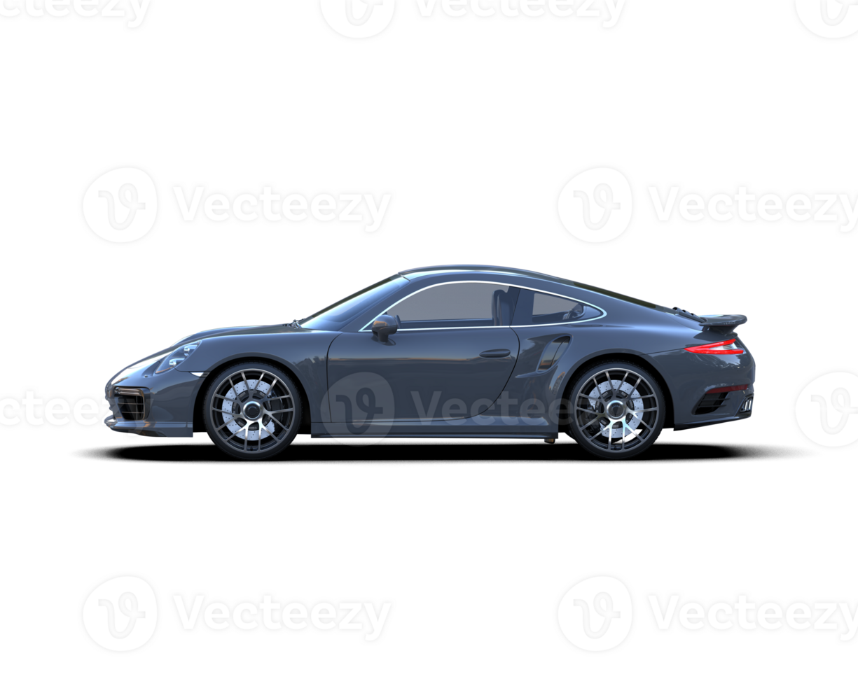 Realistic sport car isolated on background. 3d rendering - illustration png
