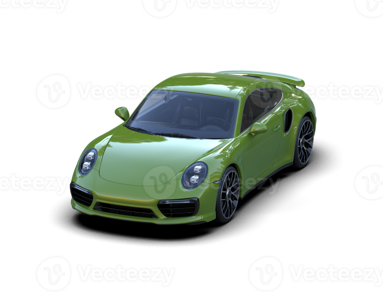 Realistic sport car isolated on background. 3d rendering - illustration png