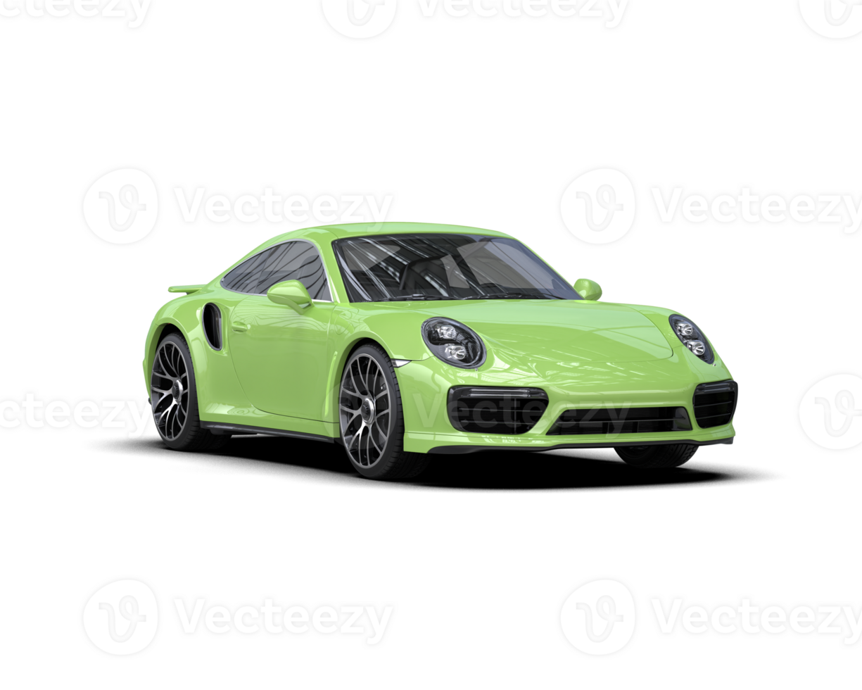 Realistic sport car isolated on background. 3d rendering - illustration png