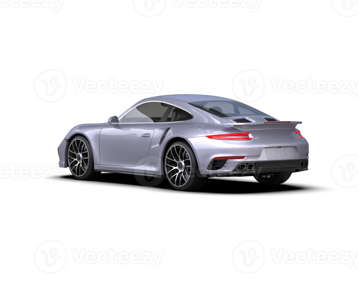 Realistic sport car isolated on background. 3d rendering - illustration png