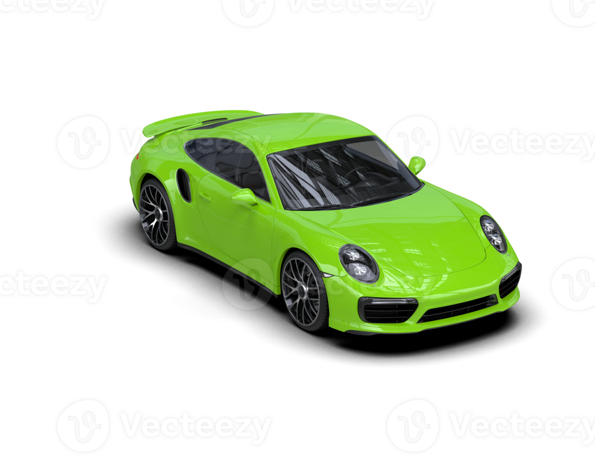 Realistic sport car isolated on background. 3d rendering - illustration png