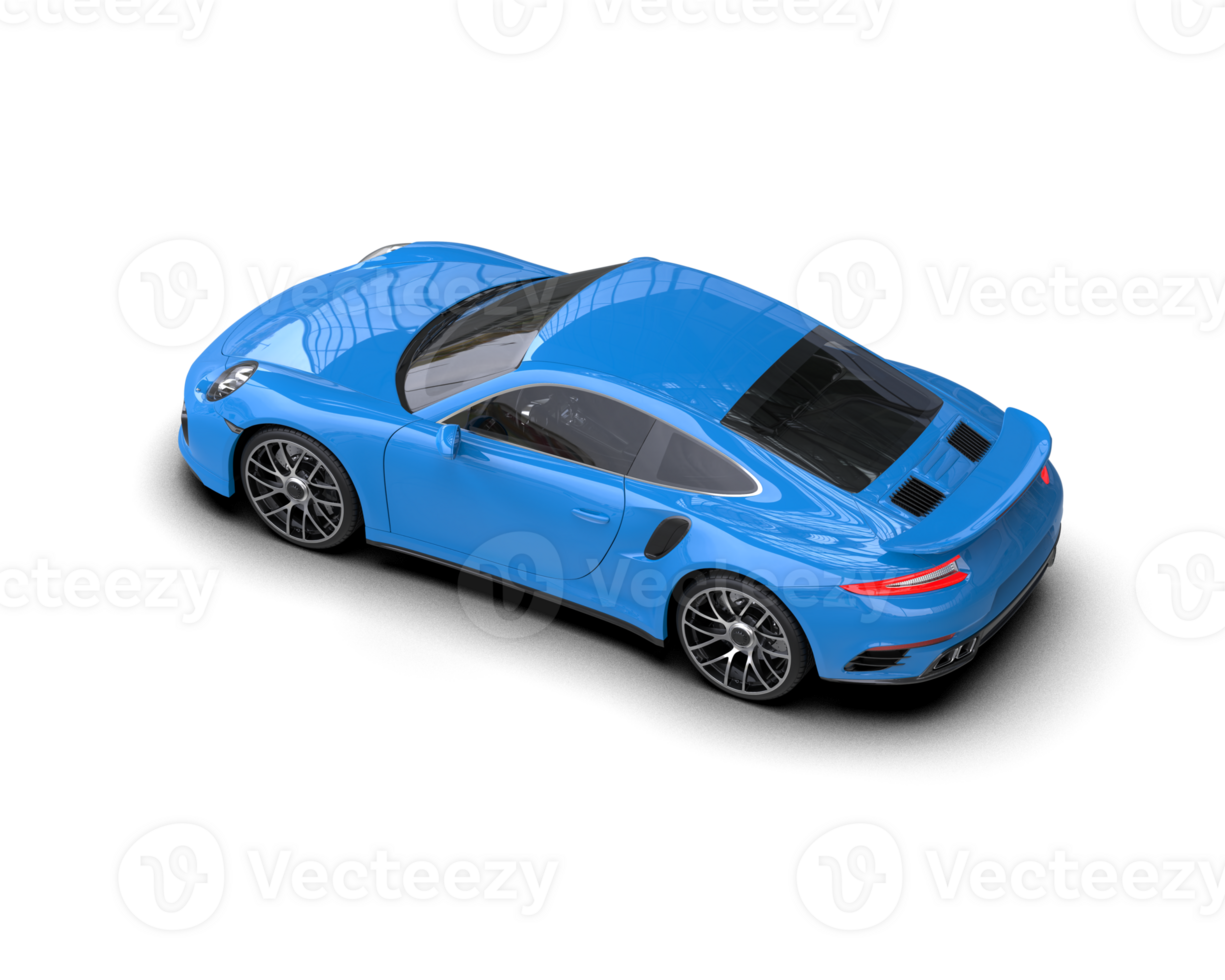 Realistic sport car isolated on background. 3d rendering - illustration png