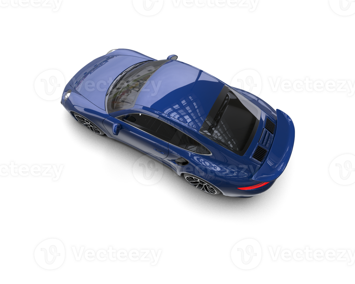 Realistic sport car isolated on background. 3d rendering - illustration png