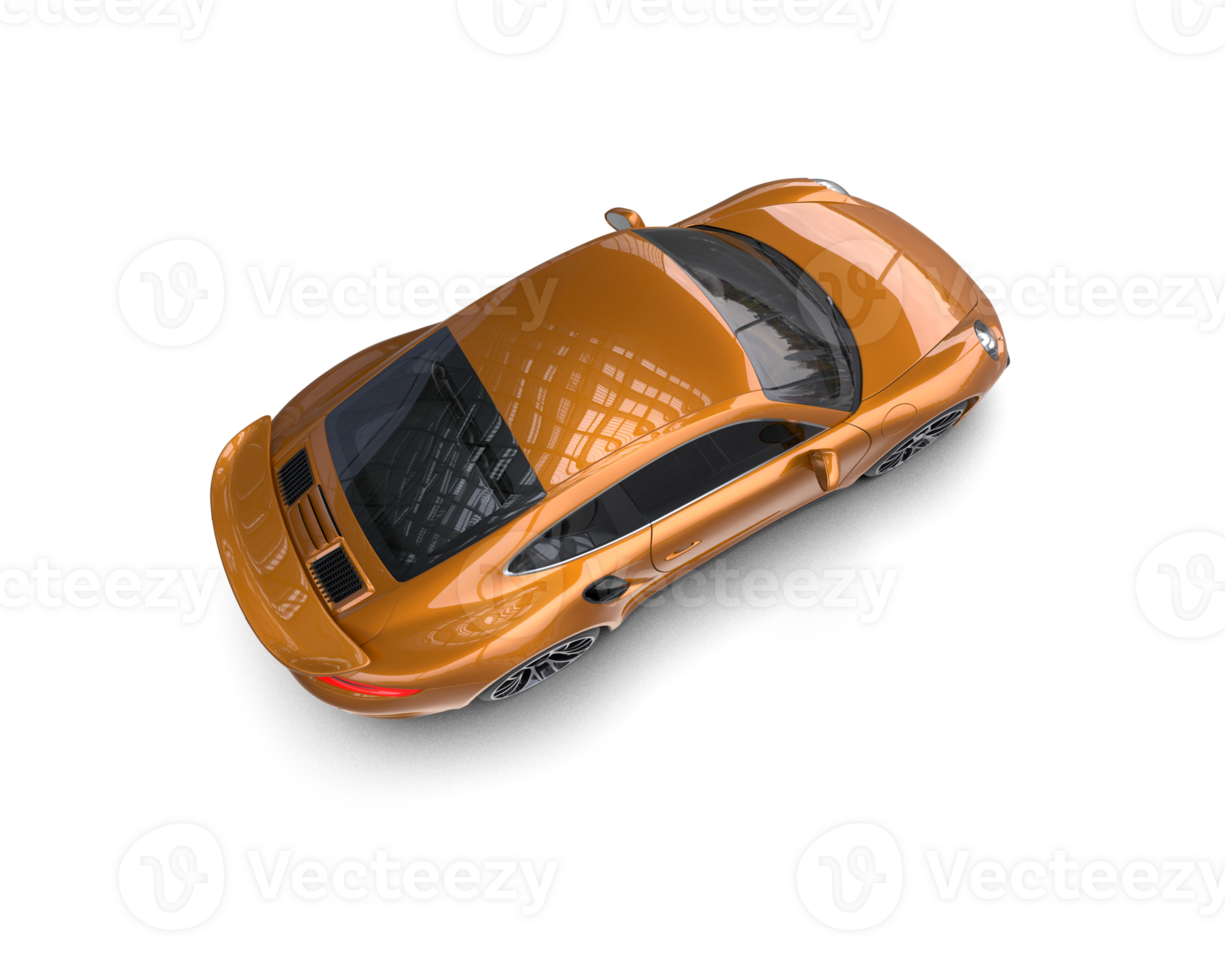 Realistic sport car isolated on background. 3d rendering - illustration png