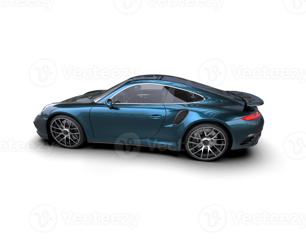 Realistic sport car isolated on background. 3d rendering - illustration png