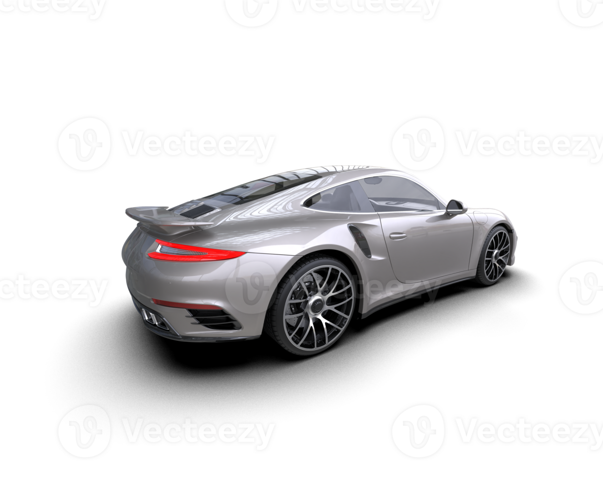 Realistic sport car isolated on background. 3d rendering - illustration png