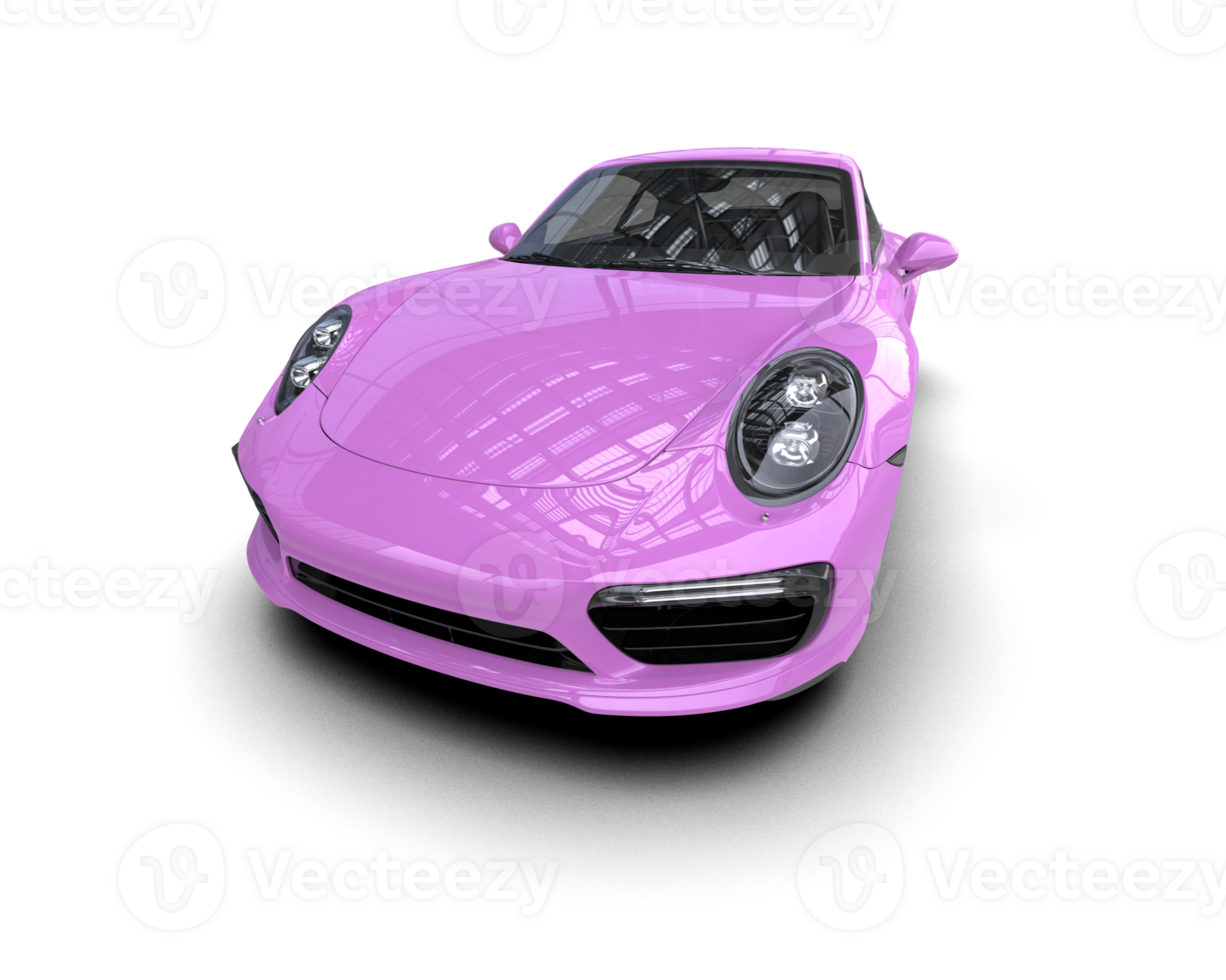 Realistic sport car isolated on background. 3d rendering - illustration png
