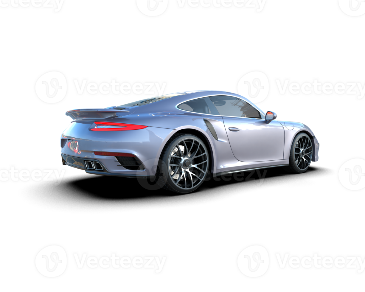 Realistic sport car isolated on background. 3d rendering - illustration png