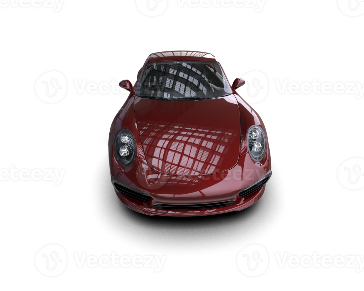 Realistic sport car isolated on background. 3d rendering - illustration png