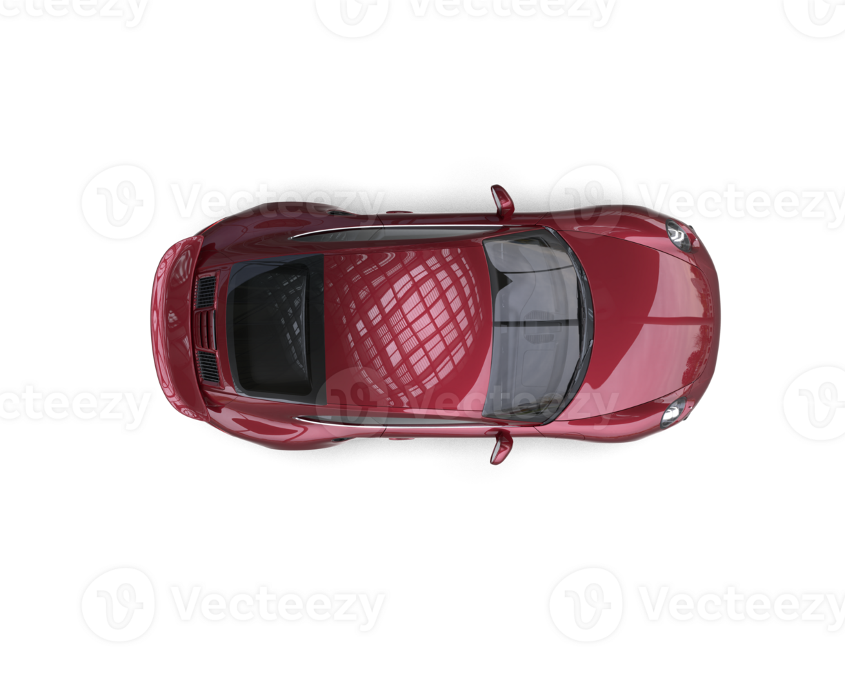 Realistic sport car isolated on background. 3d rendering - illustration png