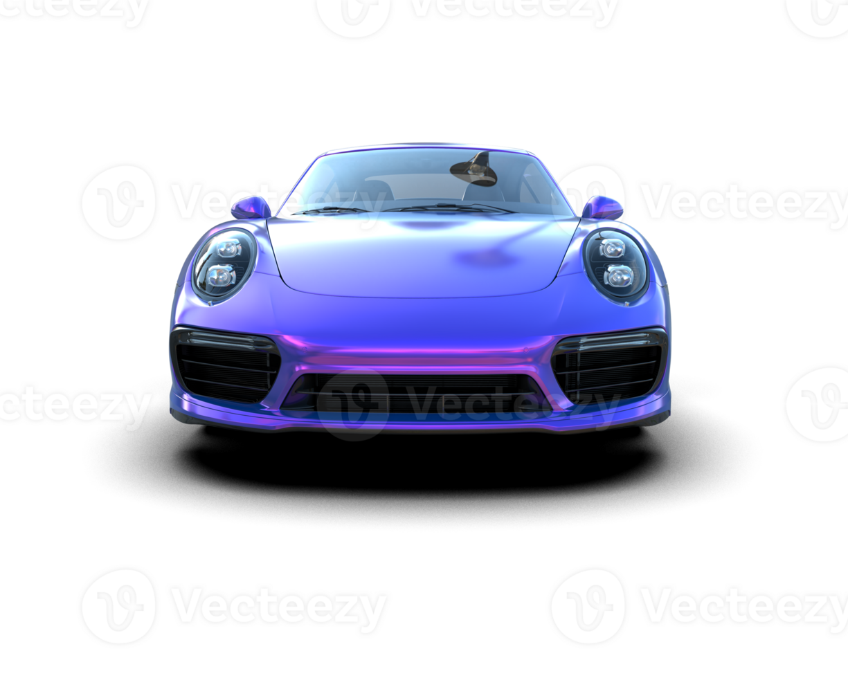 Realistic sport car isolated on background. 3d rendering - illustration png