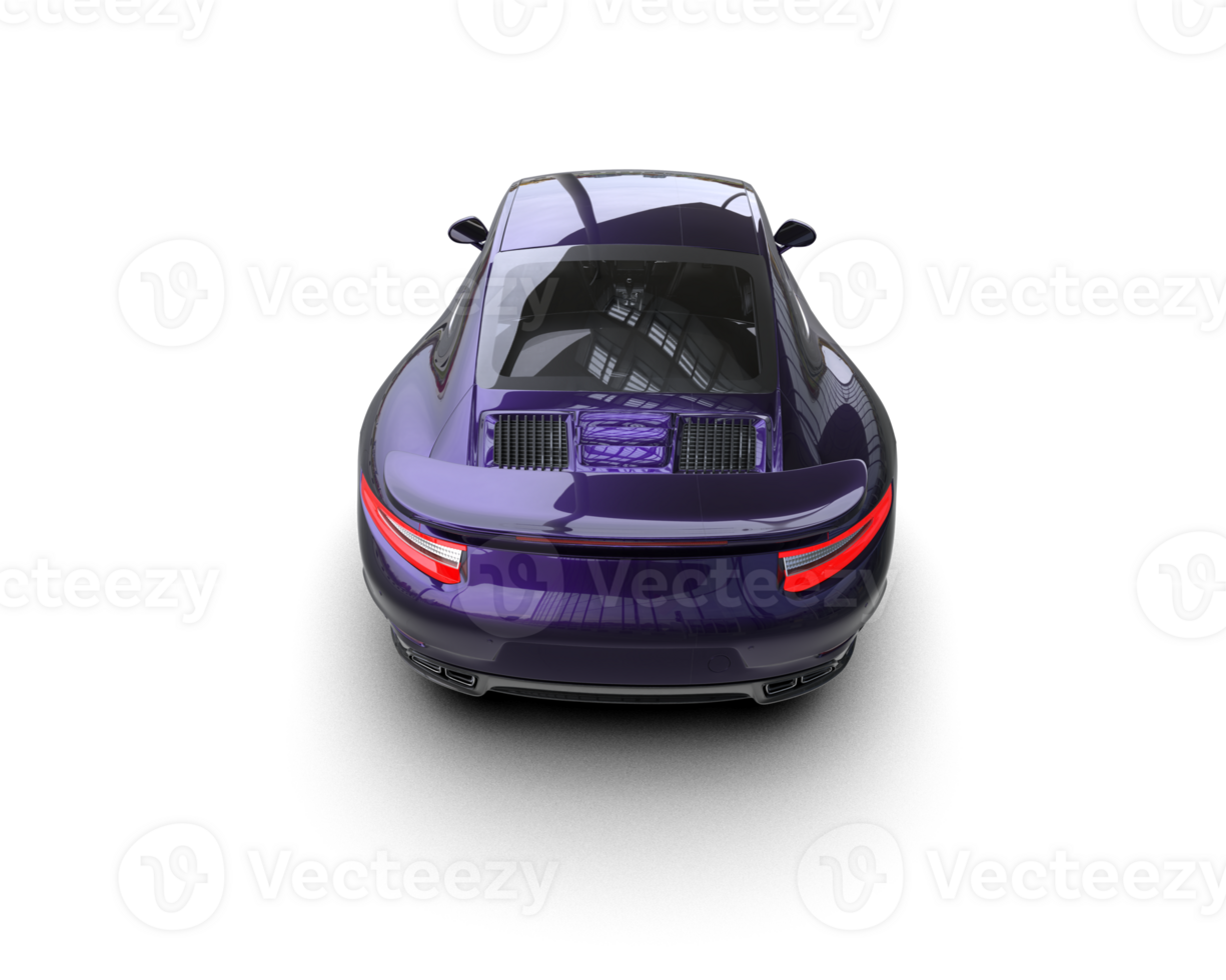 Realistic sport car isolated on background. 3d rendering - illustration png