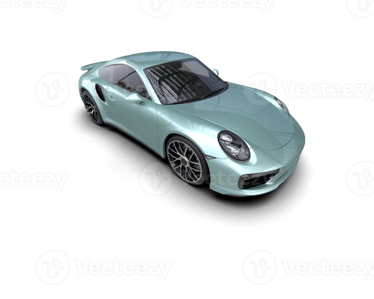 Realistic sport car isolated on background. 3d rendering - illustration png