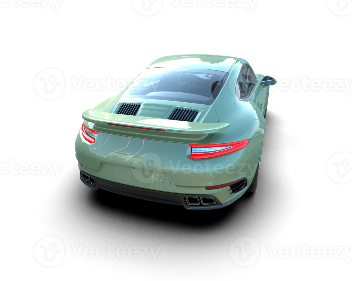 Realistic sport car isolated on background. 3d rendering - illustration png