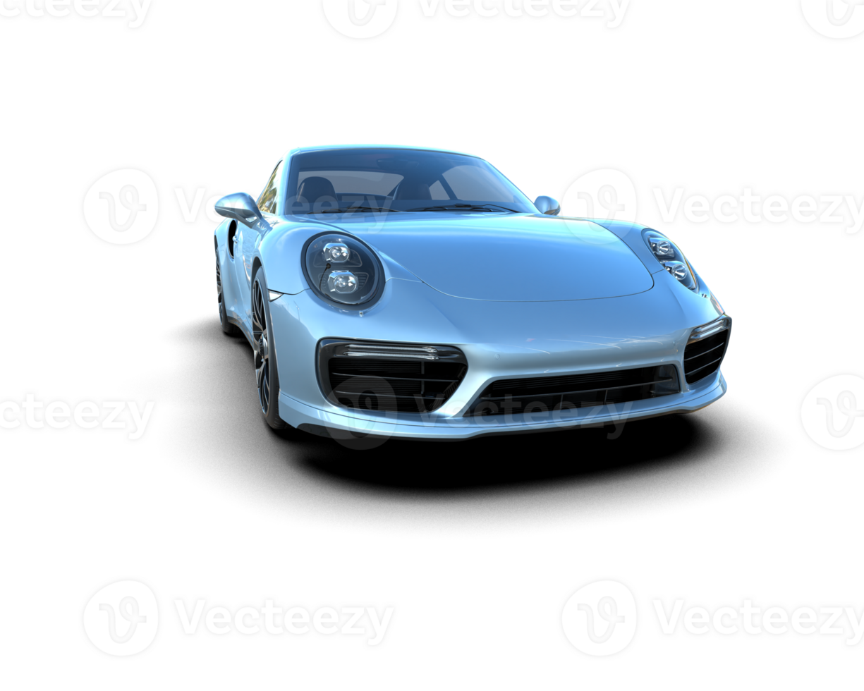Realistic sport car isolated on background. 3d rendering - illustration png