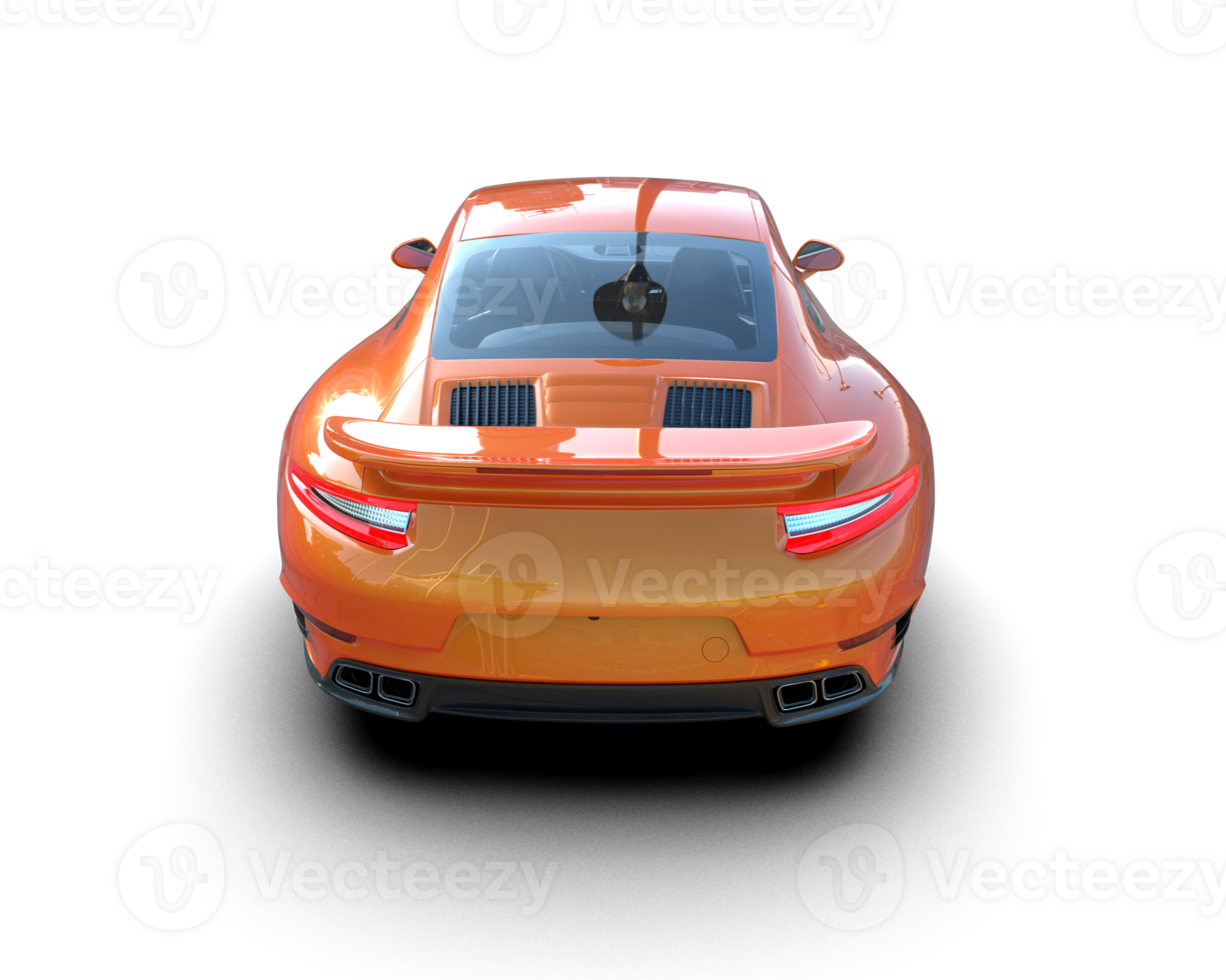 Realistic sport car isolated on background. 3d rendering - illustration png
