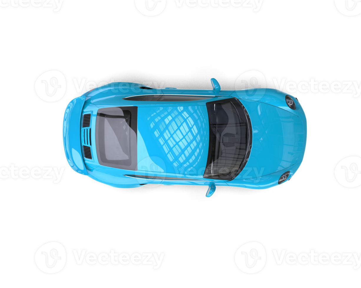 Realistic sport car isolated on background. 3d rendering - illustration png