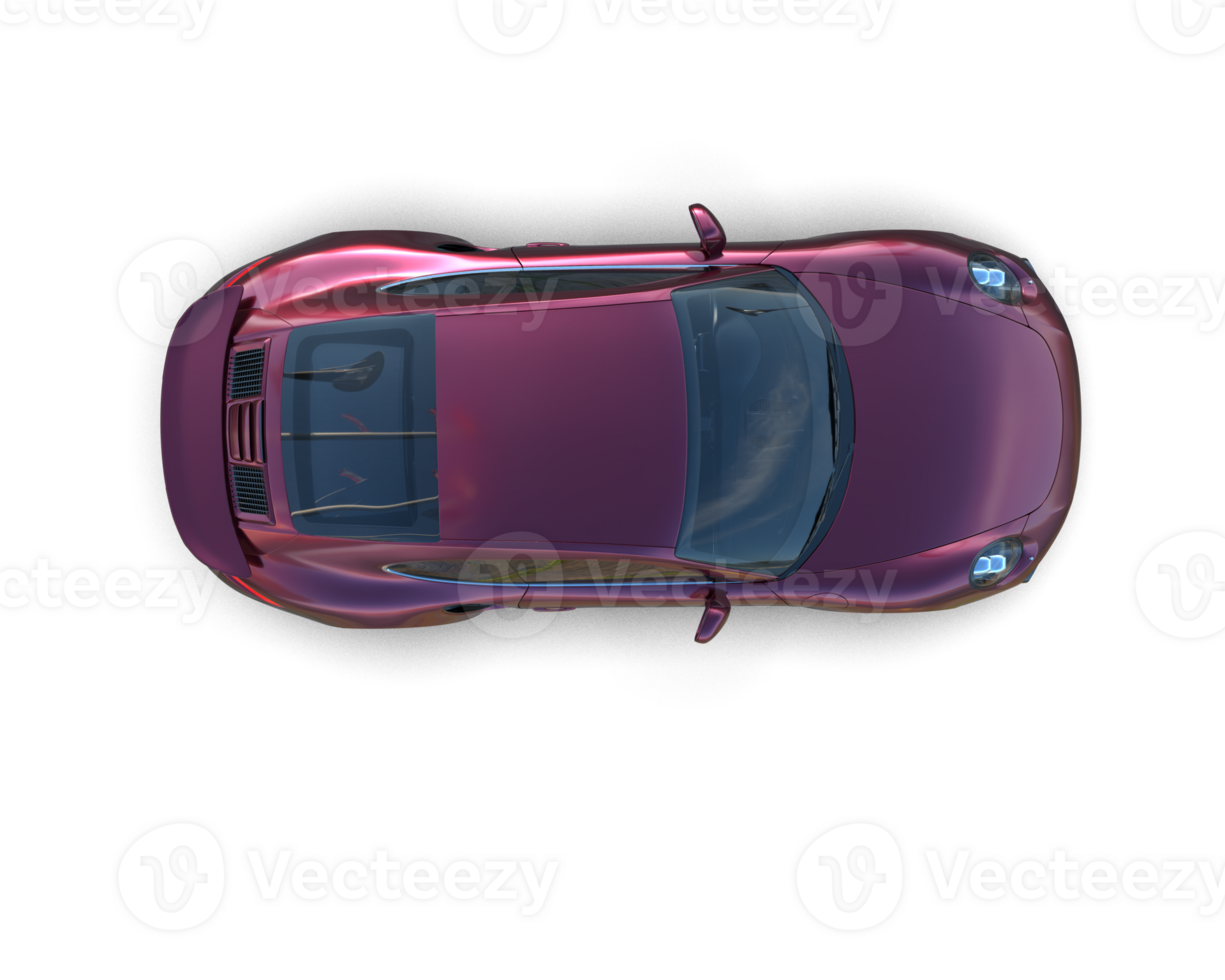 Realistic sport car isolated on background. 3d rendering - illustration png