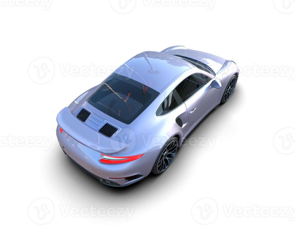 Realistic sport car isolated on background. 3d rendering - illustration png