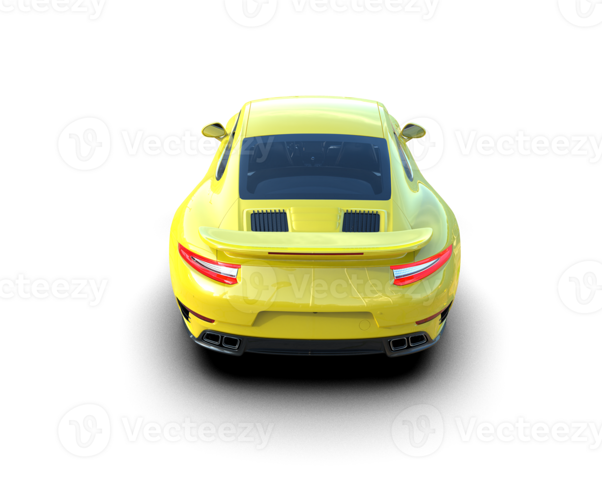 Realistic sport car isolated on background. 3d rendering - illustration png