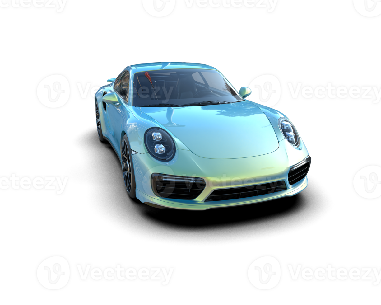 Realistic sport car isolated on background. 3d rendering - illustration png