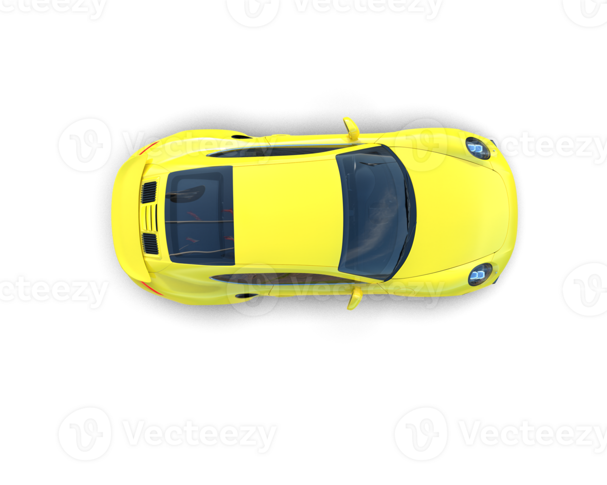 Realistic sport car isolated on background. 3d rendering - illustration png