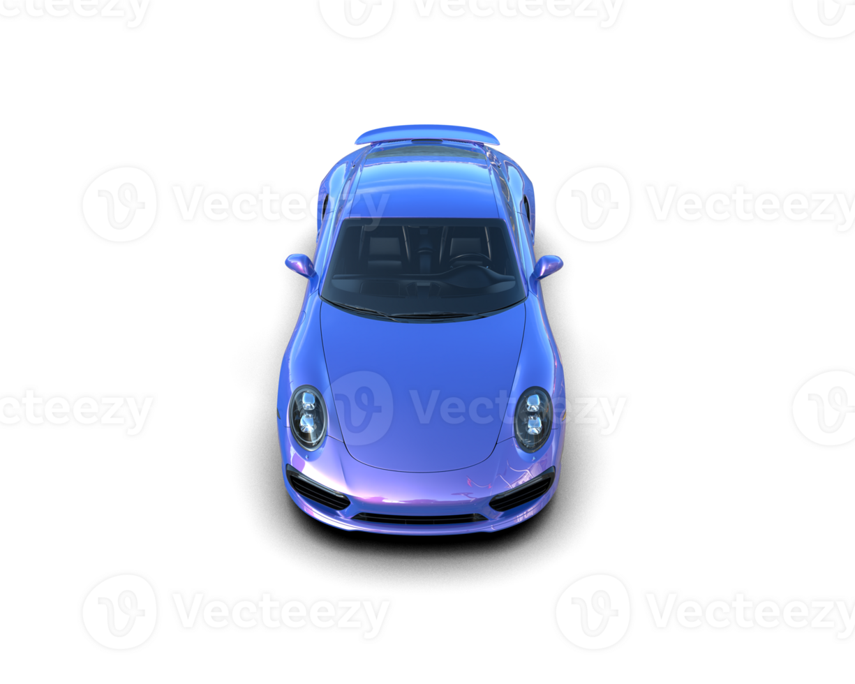 Realistic sport car isolated on background. 3d rendering - illustration png