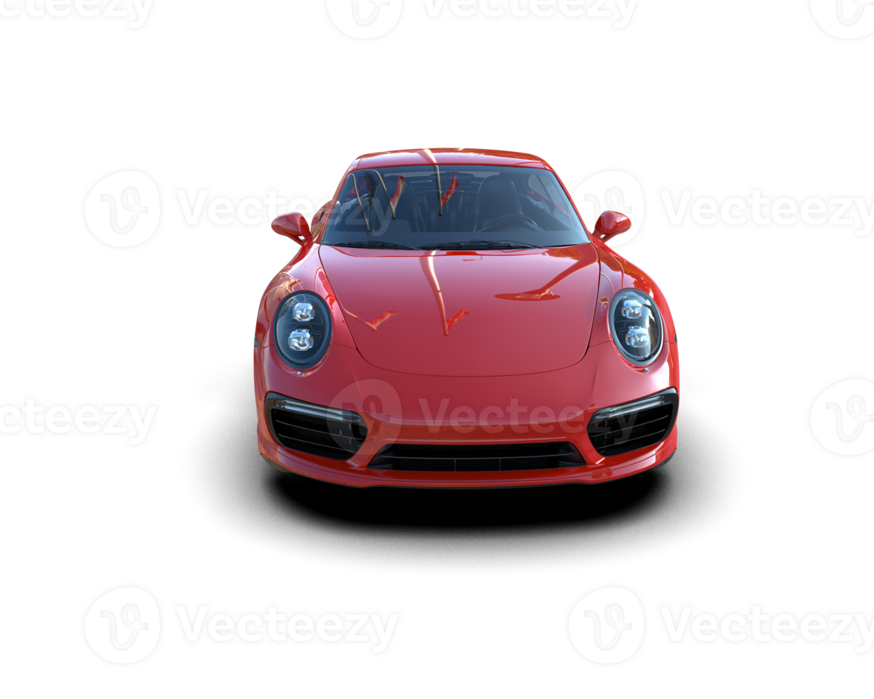 Realistic sport car isolated on background. 3d rendering - illustration png