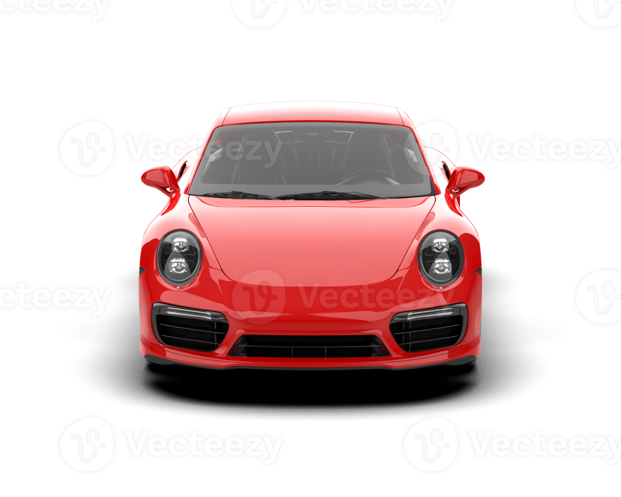 Realistic sport car isolated on background. 3d rendering - illustration png
