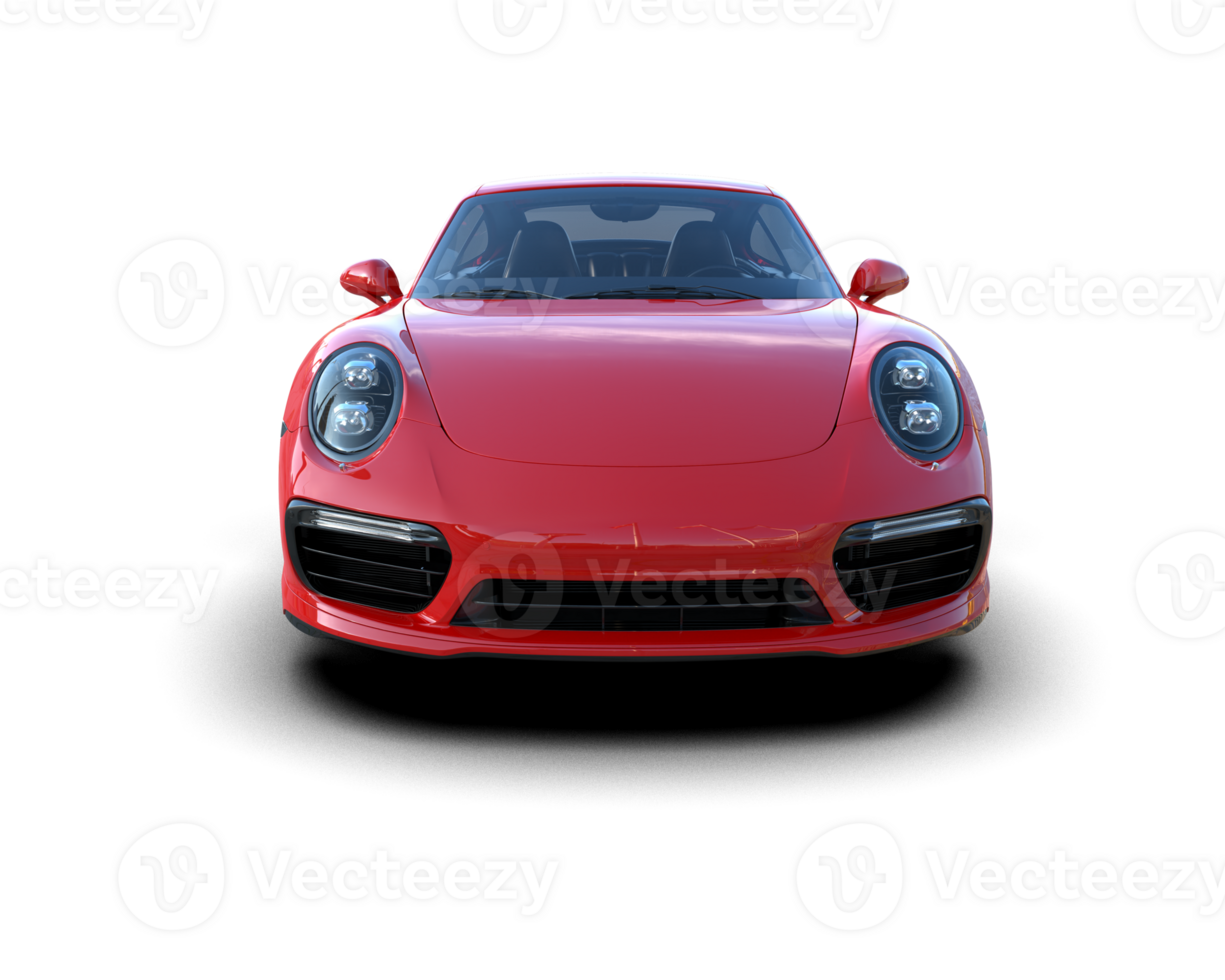 Realistic sport car isolated on background. 3d rendering - illustration png