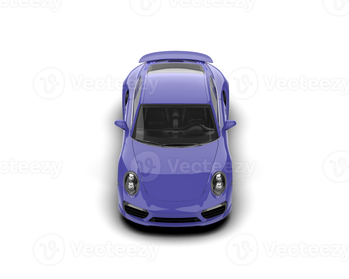 Realistic sport car isolated on background. 3d rendering - illustration png