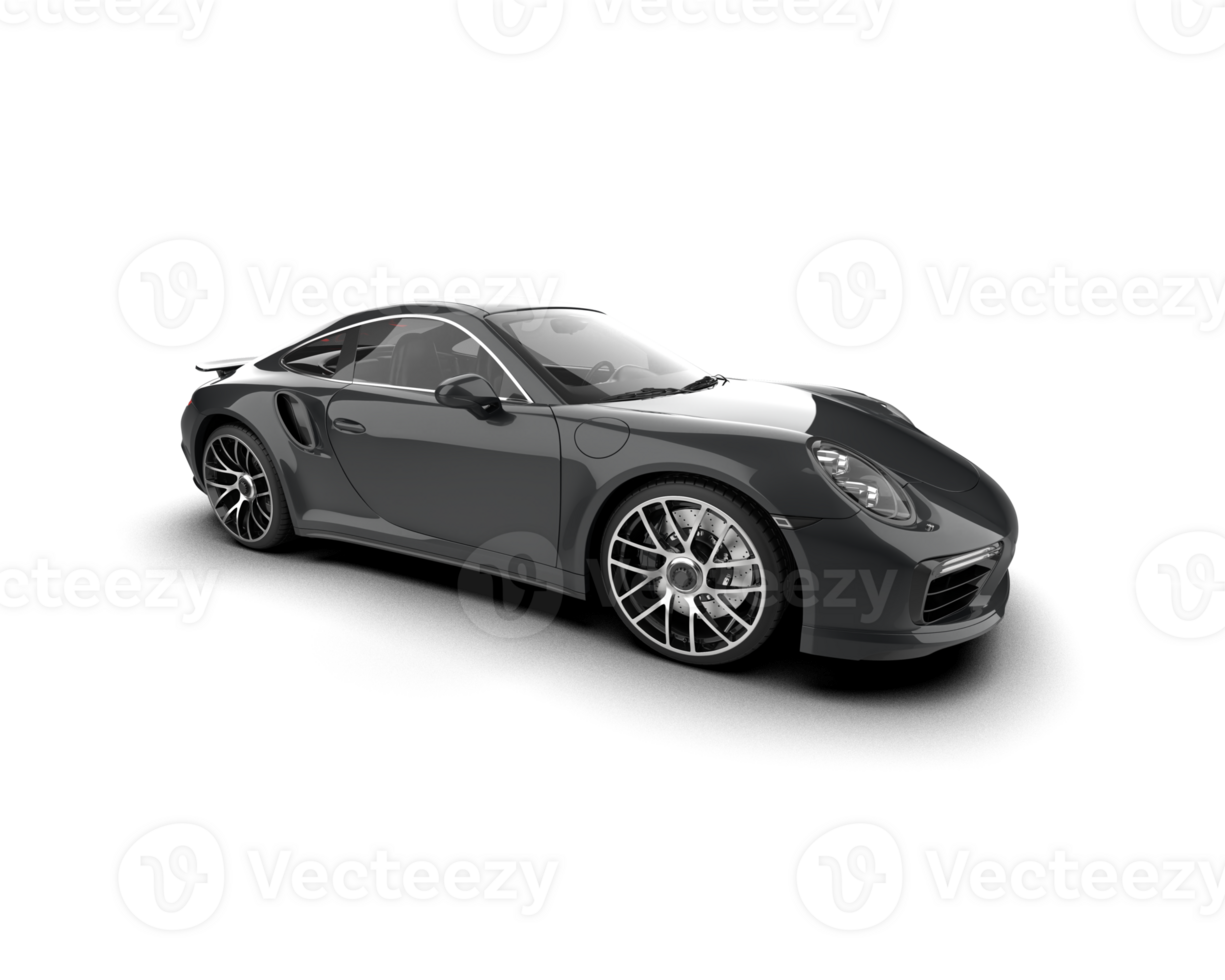 Realistic sport car isolated on background. 3d rendering - illustration png