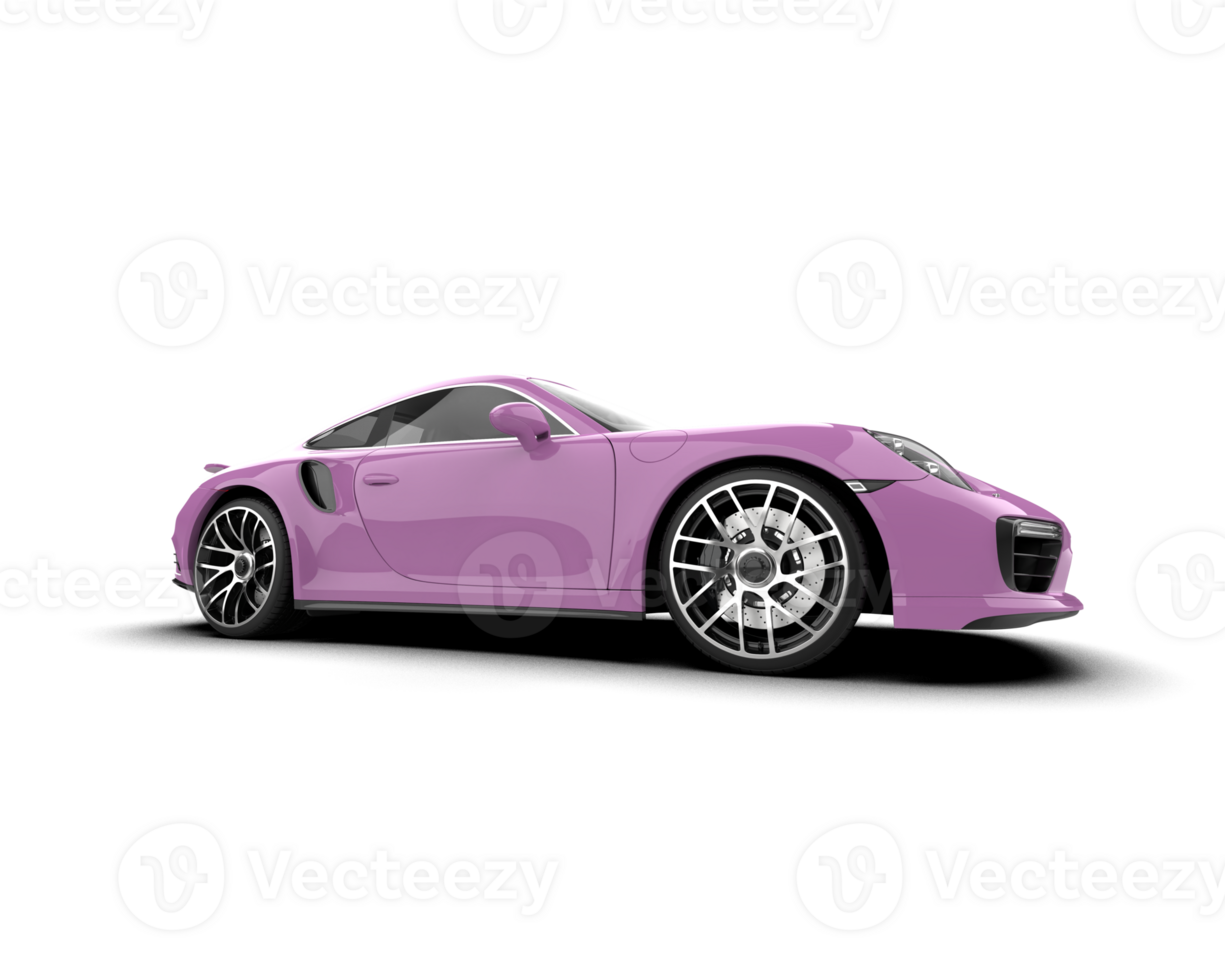 Realistic sport car isolated on background. 3d rendering - illustration png
