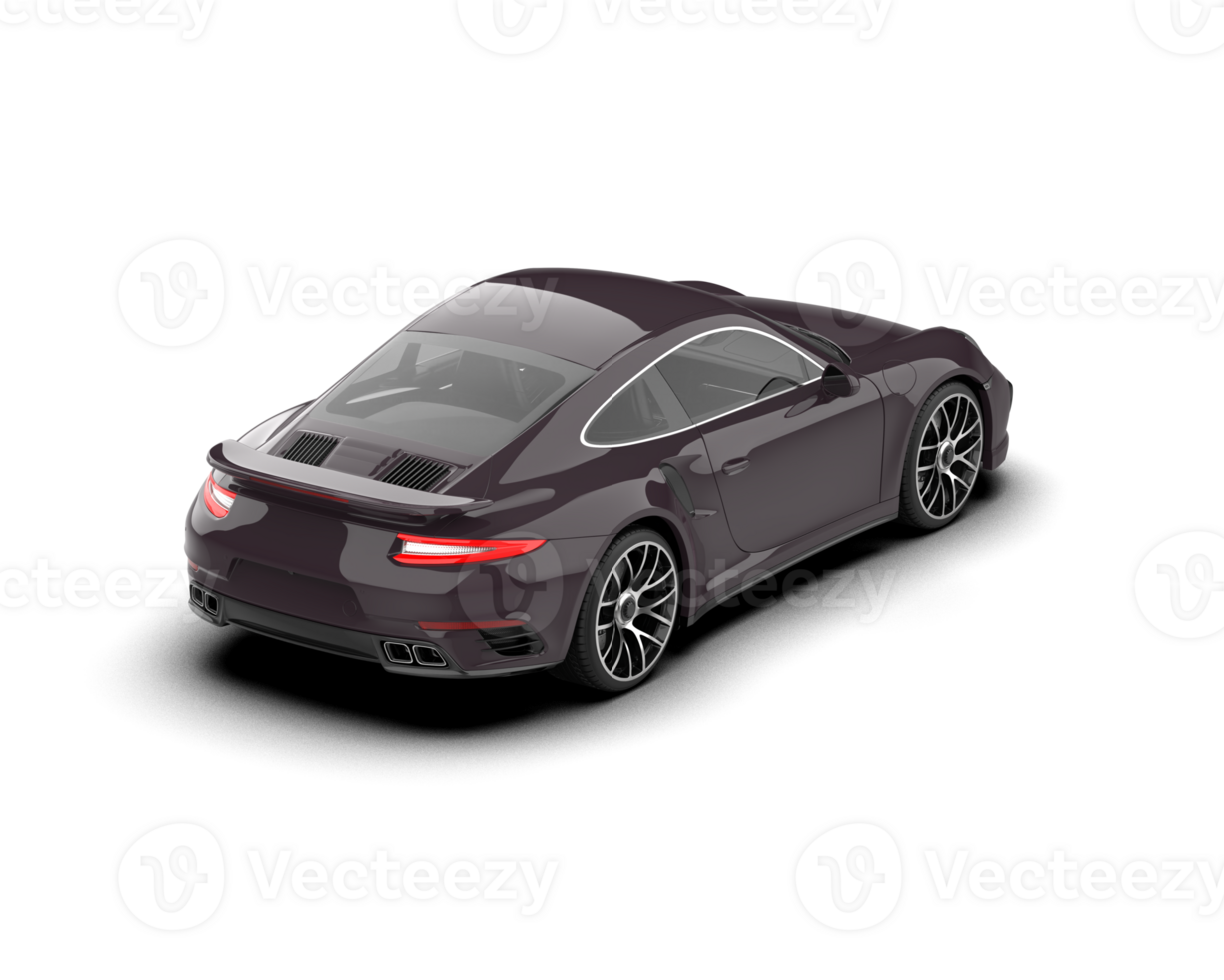 Realistic sport car isolated on background. 3d rendering - illustration png