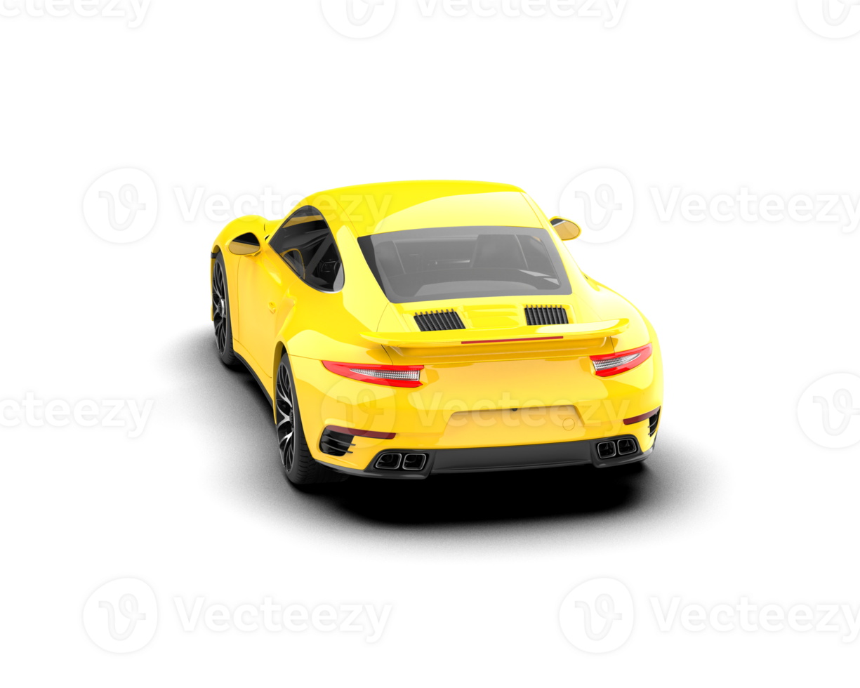 Realistic sport car isolated on background. 3d rendering - illustration png