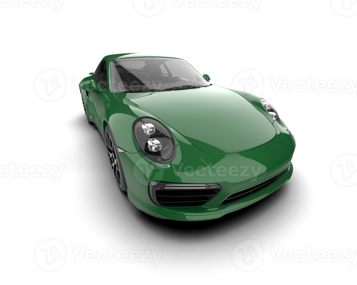 Realistic sport car isolated on background. 3d rendering - illustration png