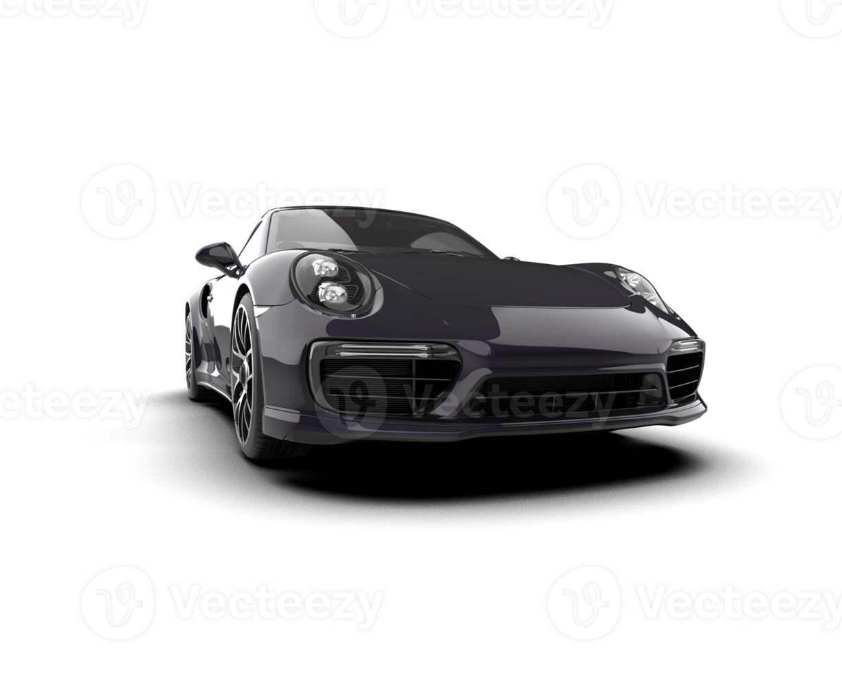 Realistic sport car isolated on background. 3d rendering - illustration png