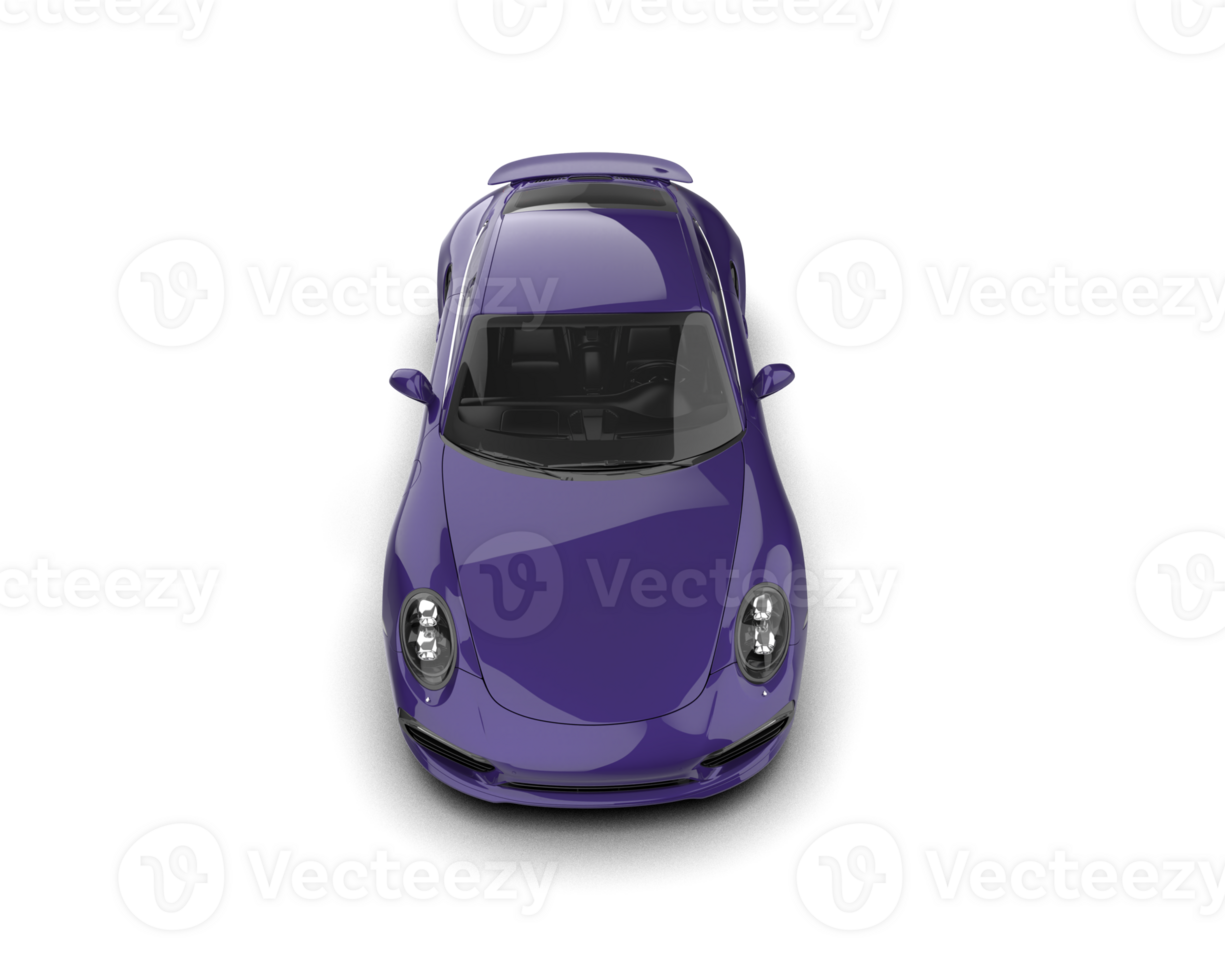 Realistic sport car isolated on background. 3d rendering - illustration png