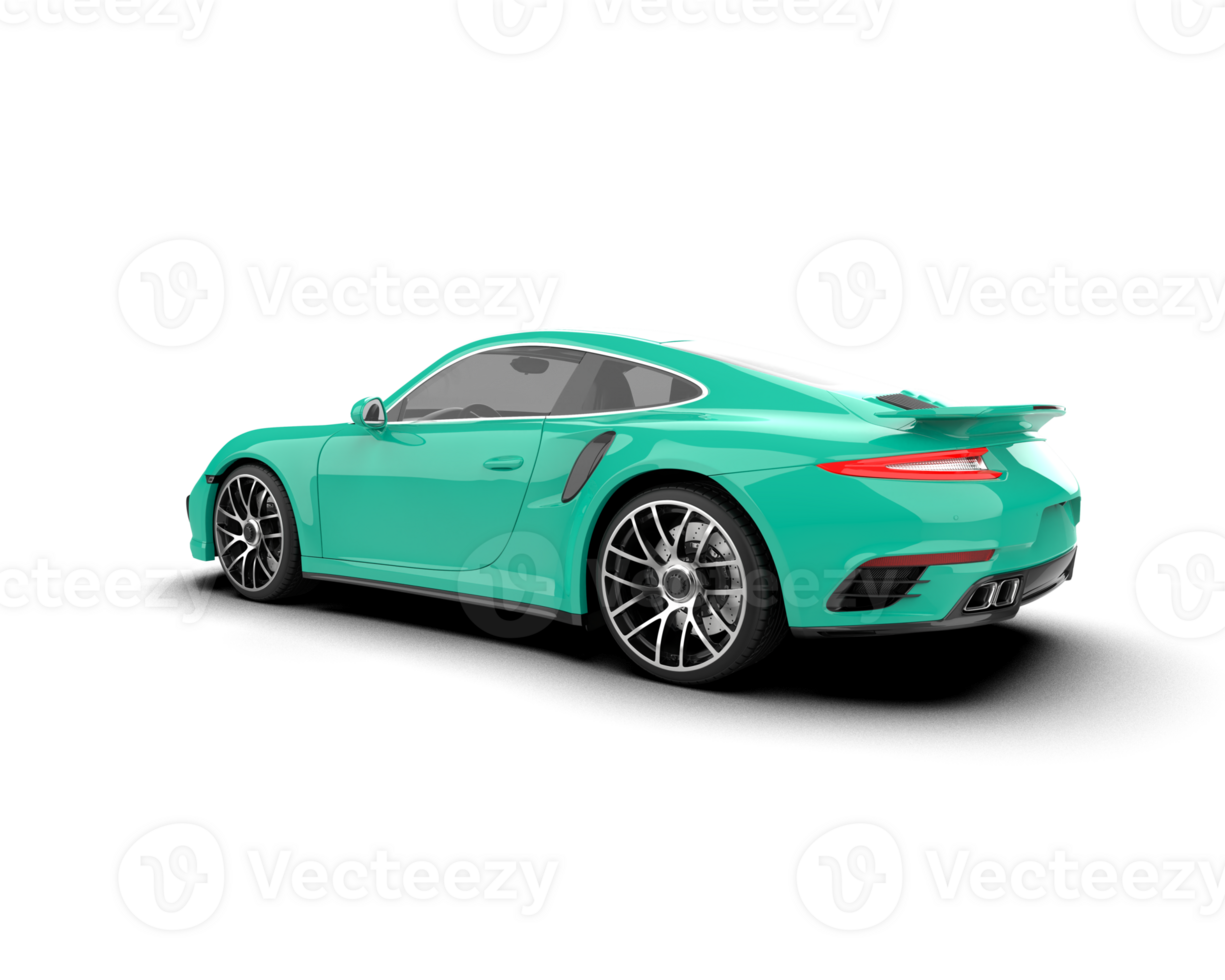 Realistic sport car isolated on background. 3d rendering - illustration png