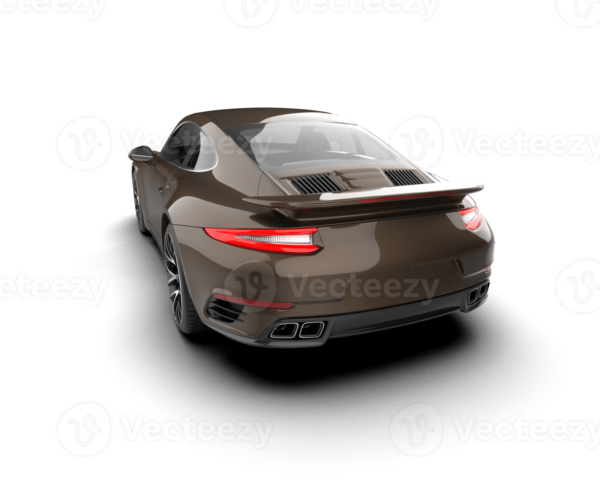 Realistic sport car isolated on background. 3d rendering - illustration png