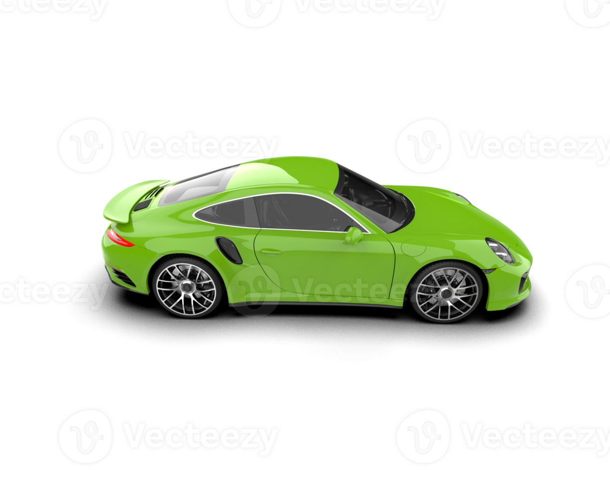 Realistic sport car isolated on background. 3d rendering - illustration png