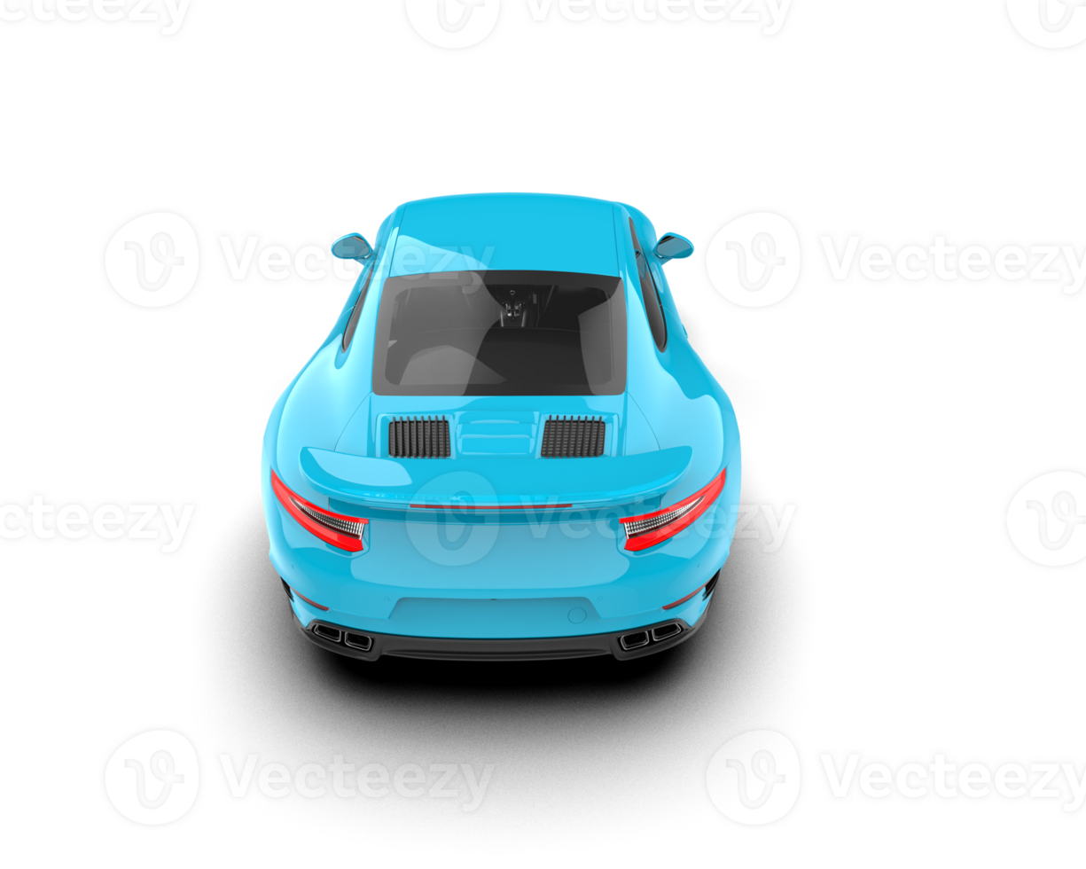 Realistic sport car isolated on background. 3d rendering - illustration png